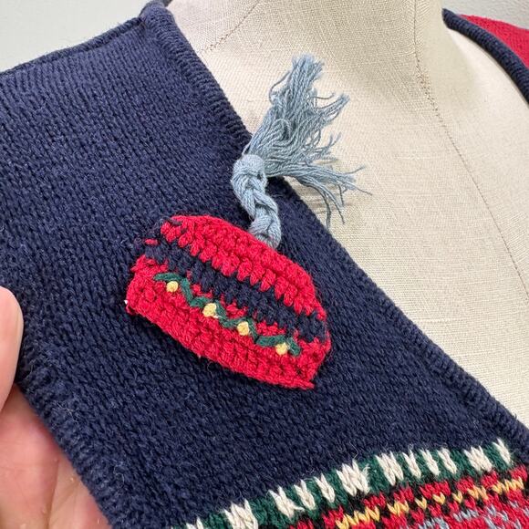 Capacity Vintage Plus Size 1X Cardigan Sweater Vest Teddy Bear Winter Christmas - Picture 8 of 16